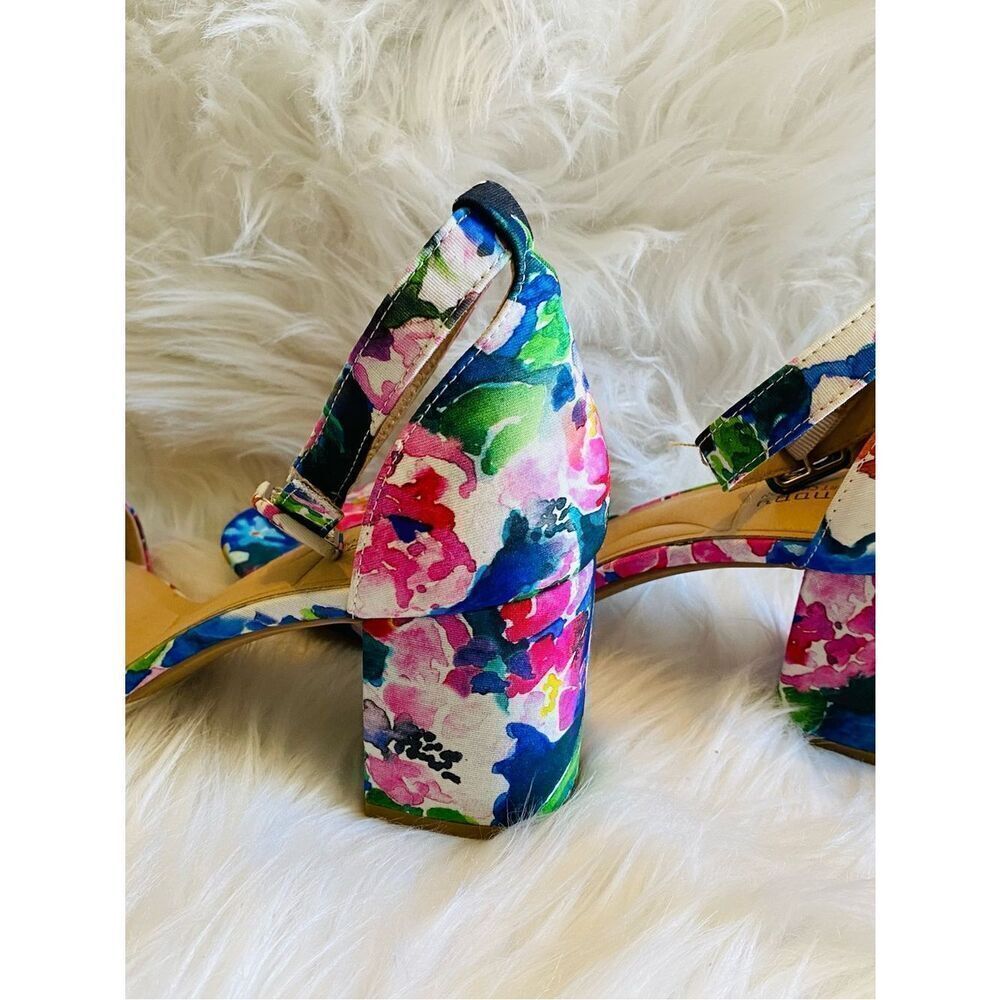 🛍️ Chinese Laundry Floral Ankle-Strap Heels - Multi Color. Size 7.5 - Picture 5 of 10